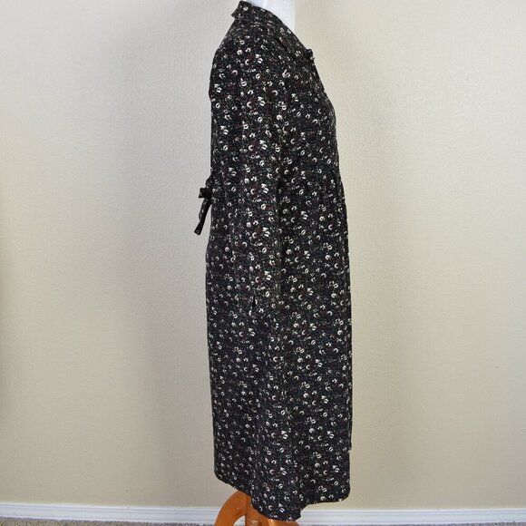 Vintage La Cera Corduroy Floral Dress NEW - M - Picture 9 of 12